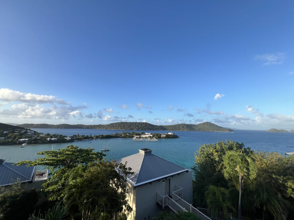 View from the hillside at Point Pleasant Resort, St. Thomas