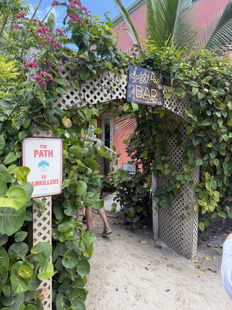 Entrance to the Soggy Dollar Bar at White Bay, Jost Van Dyke